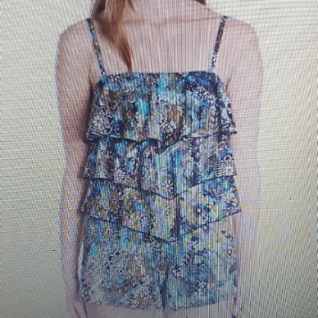 Fit 4 U Romper Swimsuit One Piece New Tiered